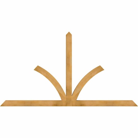 Ekena Millwork Richland Rough Sawn Timber Gable Bracket, Western Red Cedar, 96"W x 52"H x 4"D x 4"F, 13/12 Pitch GBW096X52X0404RIC00RWR